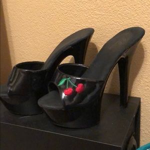 Ellie 6 inch Cherry Heels 🍒